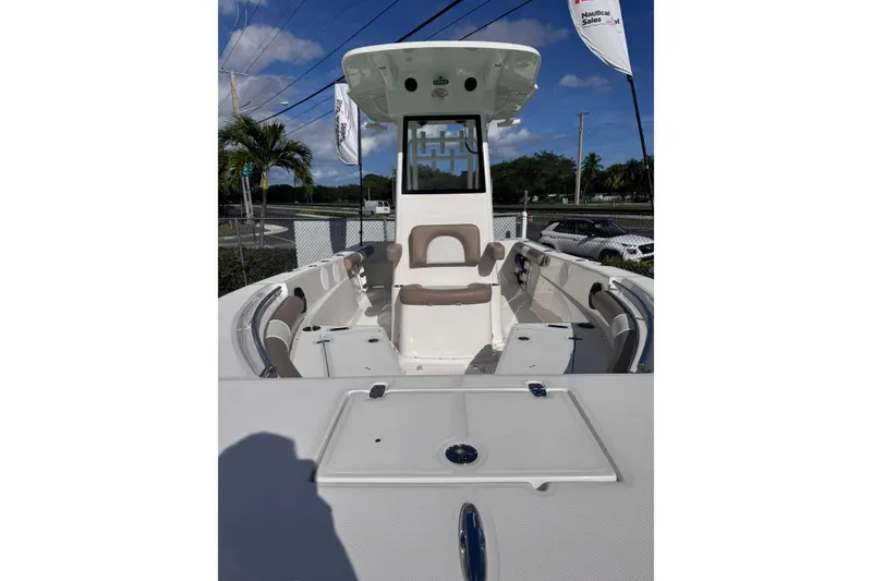 Slide: The Image of 2026 Sea Born LX22 Center Console boat with spacious seating and modern design. - 6