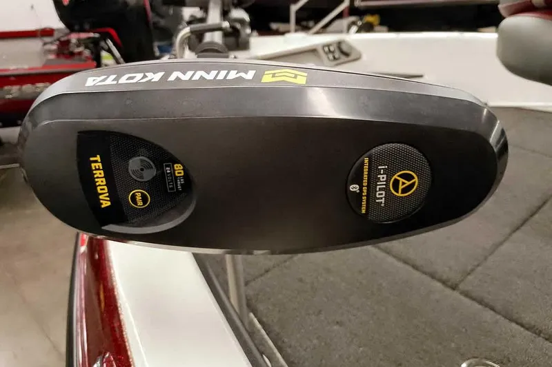 Slide: The Image of Minn Kota Terrova motor on 2020 Ranger 1850MS Reata boat deck. - 14