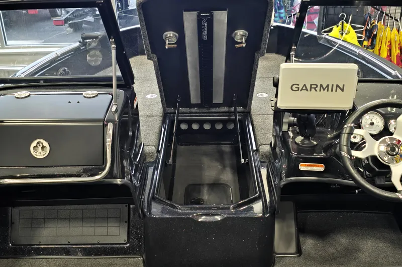 Slide: The Image of Interior of 2026 Nitro ZV19 Sport Pro boat with Garmin navigation system. - 69
