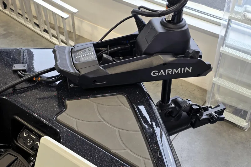 Slide: The Image of 2026 Nitro ZV19 Sport Pro boat with Garmin equipment installed on the deck. - 76