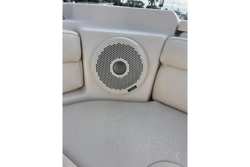 Slide: The Image of Speaker on 2018 Grady-White Freedom 215 boat, featuring Fusion audio system. - 10