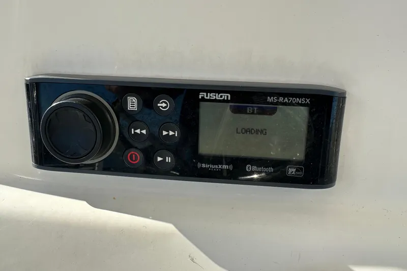 Slide: The Image of Fusion MS-RA70NSX stereo system on 2020 Bay Rider 239 Bay boat. - 37