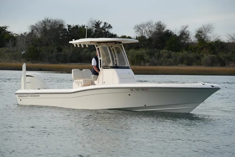 The Image of 2026 Grady-White 251 Coastal Explorer boat on calm water, side view. - 0