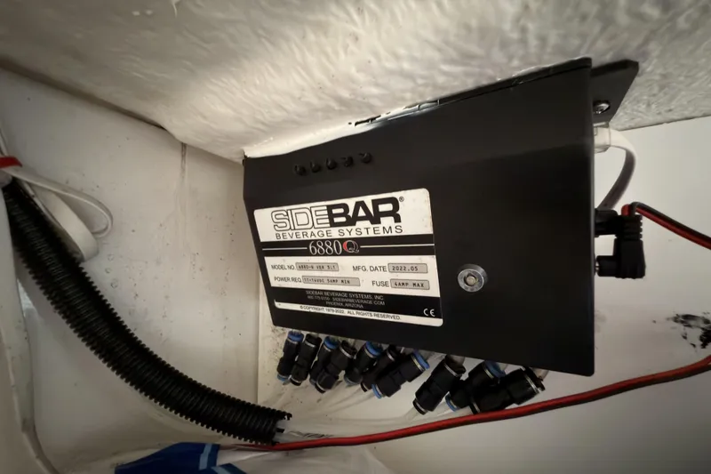 Slide: The Image of Monterey M-65 2021 beverage system component, Sidebar Beverage Systems model 6880C, installed in a compartment. - 23