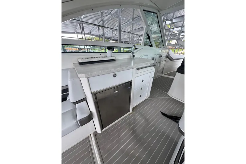 Slide: The Image of 2020 Formula 400 Super Sport Crossover interior with sleek cabinetry and modern design. - 32