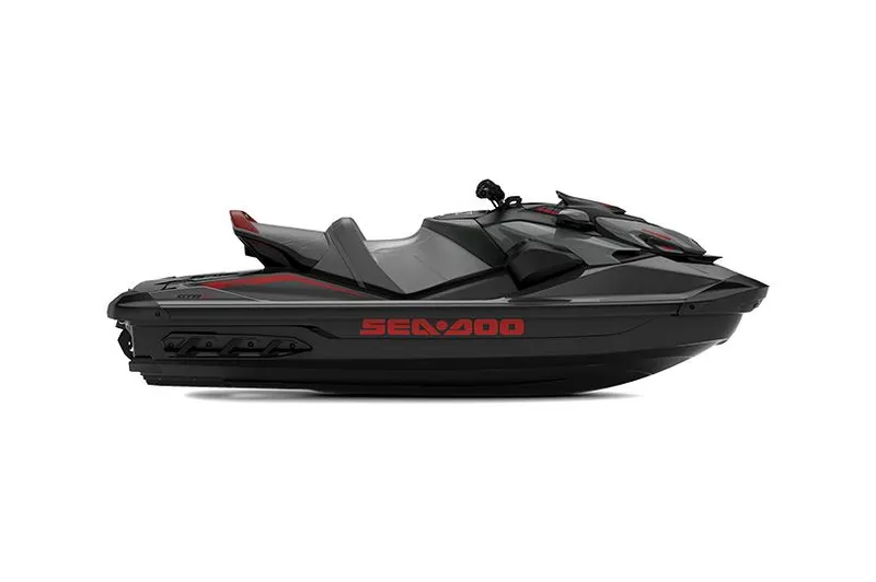 The Image of Manufacturer Provided Image: 2026 Sea-Doo GTR-X 300 jet ski, sleek black design with red accents. - 0