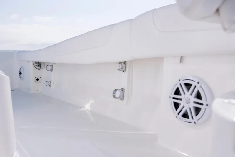 Slide: The Image of Interior view of Caymas 26 HB boat, model year 2026. - 18