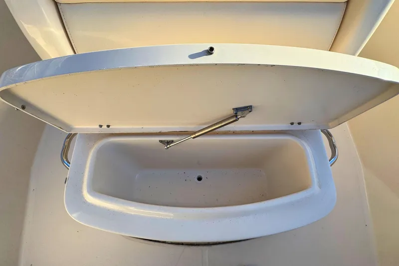 Slide: The Image of Open storage compartment on a 2018 Grady-White Fisherman 216 boat. - 18