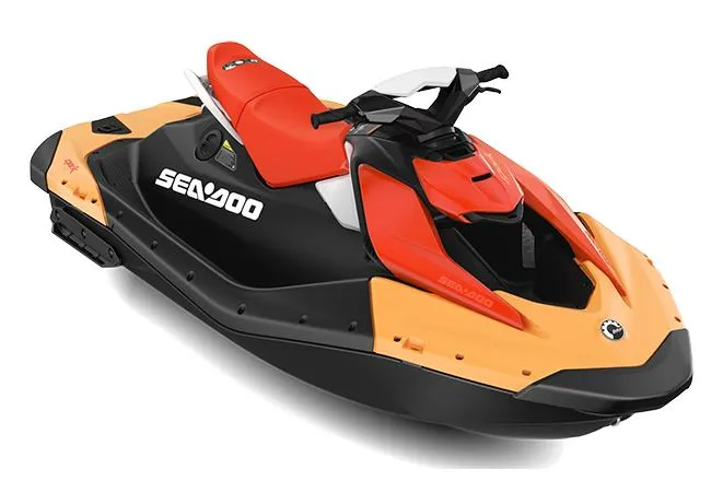 The Image of Manufacturer Provided Image: 2026 Sea-Doo Spark for 2, vibrant orange and black design, sleek and sporty watercraft. - 1