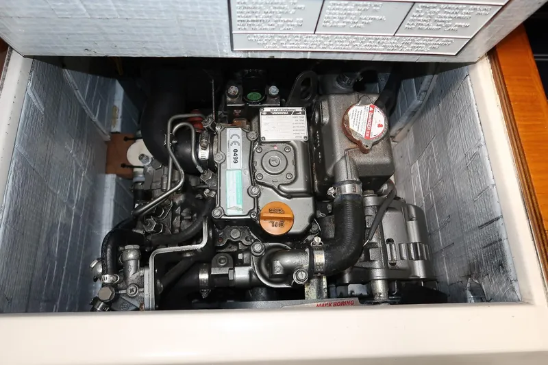 Slide: The Image of Morris M29 engine from 2011, detailed view in a compartment. - 21