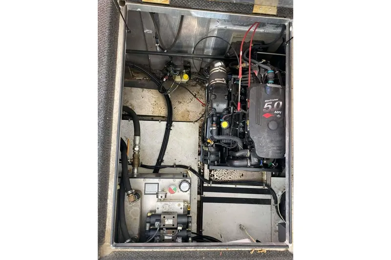 Slide: The Image of Boat deck view with railing, Summerset 21' x 106', 2007 model, overlooking water. - 172