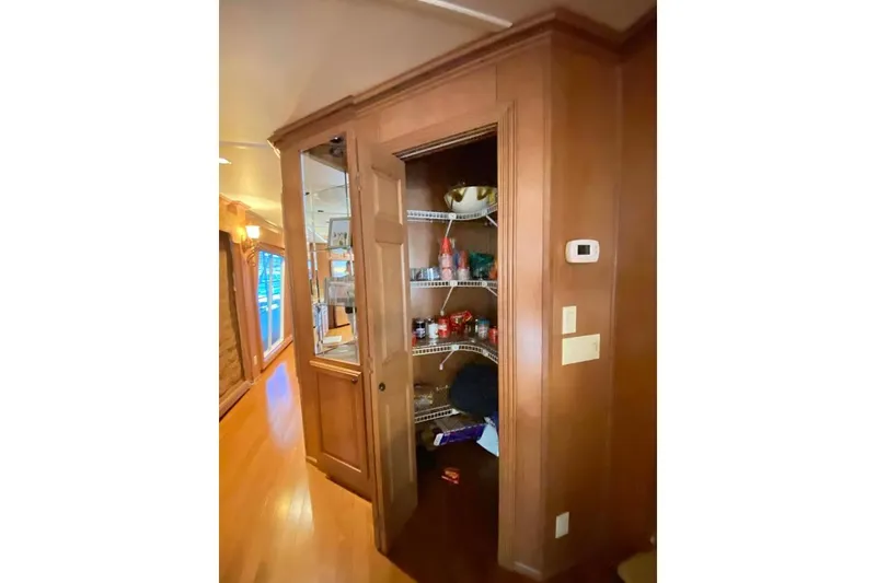 Slide: The Image of Luxurious bathroom in 2007 Summerset 21' x 106' model with wooden cabinetry and spacious shower. - 271