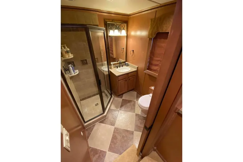 Slide: The Image of Light switches on a wooden wall, Summerset 21' x 106', 2007 model. - 279