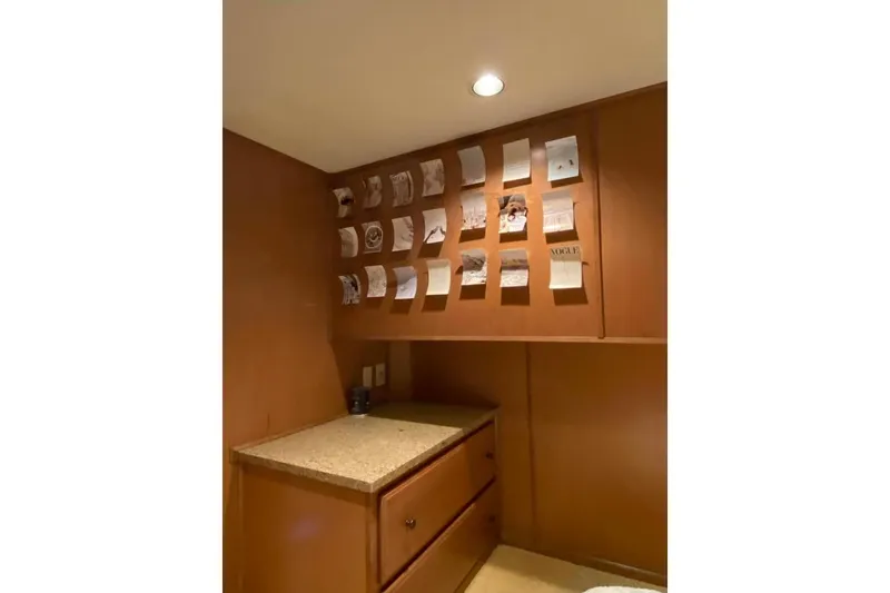 Slide: The Image of Luxurious interior of 2007 Summerset houseboat, featuring elegant wood cabinetry and modern amenities. - 295