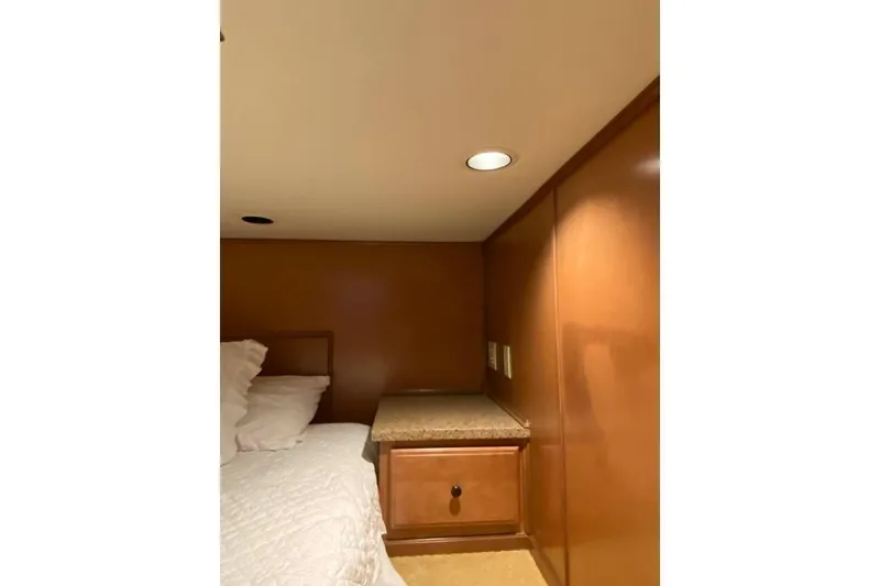 Slide: The Image of Light switches on a wooden panel inside a 2007 Summerset 21' x 106' model. - 297