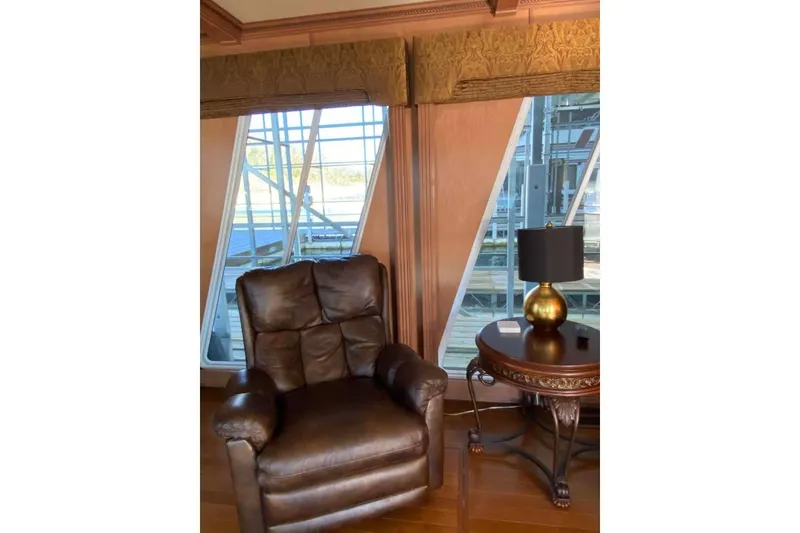 Slide: The Image of Floral patterned rug on wooden floor, sunlight streaming through window, Summerset 21' x 106', 2007. - 337