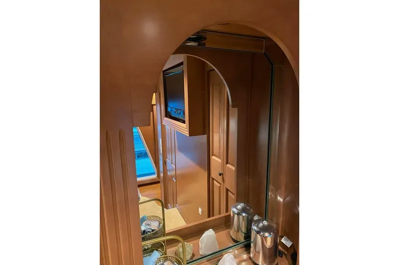 Slide: The Image of Wooden kitchen cabinets with granite countertop and a black toaster oven. Summerset 21' x 106', 2007. - 47