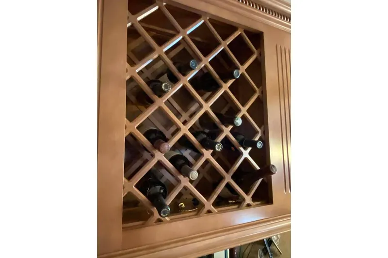 Slide: The Image of Luxurious interior of 2007 Summerset houseboat with leather seating and modern kitchen. - 97