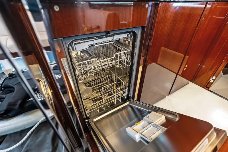 Slide: The Image of Open dishwasher in luxurious 2021 Riva 56 Rivale yacht interior. - 41