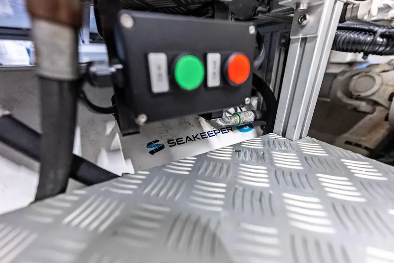 Slide: The Image of Control panel and Seakeeper system on 2021 Riva 56 Rivale yacht. - 70