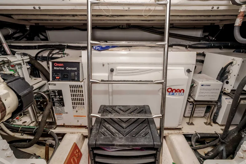 Slide: The Image of Engine room of 2006 Tiara Yachts 5200 Sovran Salon with Onan Marine Genset. - 36