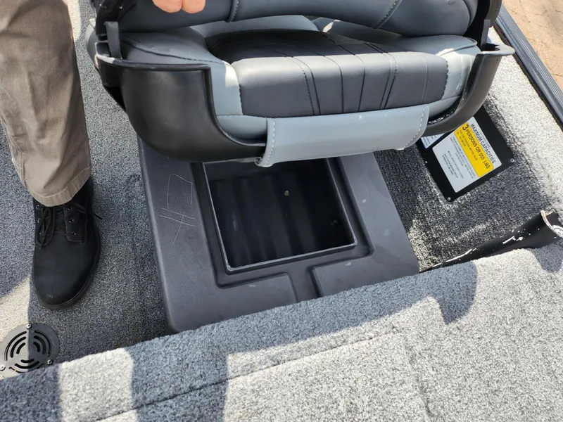 Slide: The Image of 2021 Tracker Bass Tracker Classic XL boat seat with storage compartment. - 19