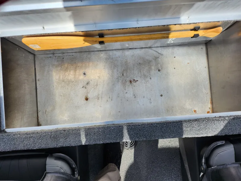 Slide: The Image of 2021 Tracker Bass Tracker Classic XL storage compartment interior view. - 20