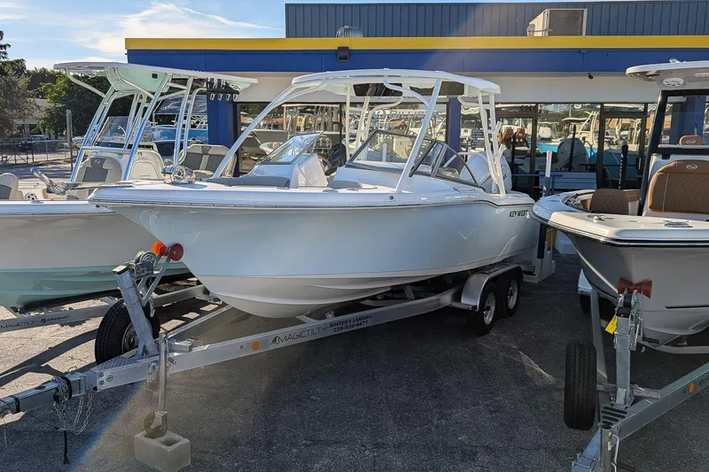 The Image of 2026 Key West 239 DFS boat on trailer at dealership. - 0