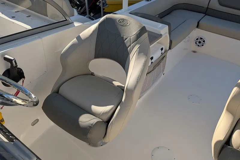 Slide: The Image of 2026 Key West 239 DFS boat interior with comfortable seating and modern design. - 14