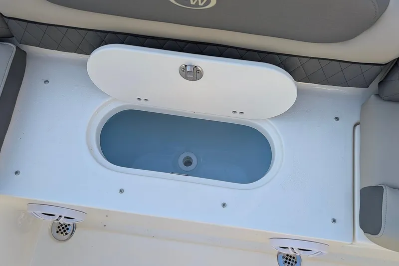 Slide: The Image of Livewell on 2026 Key West 239 DFS boat, featuring a sleek, modern design. - 9