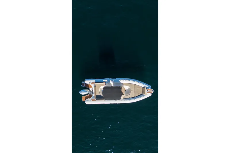Slide: The Image of Aerial view of 2026 BWA GTO 308 boat on calm water. - 6