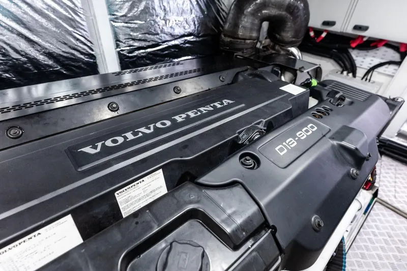 Slide: The Image of Volvo Penta D13-900 engine in 2022 Princess 55 Flybridge yacht. - 68