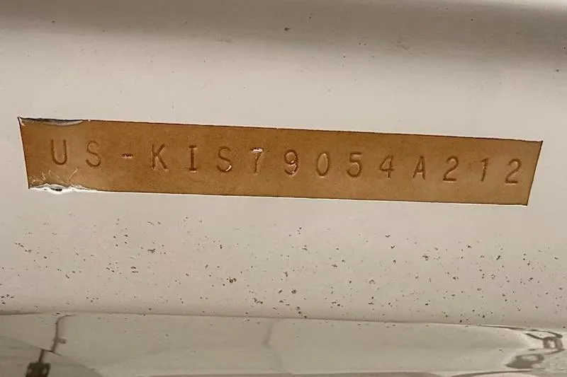 Slide: The Image of Hull identification number on 2012 Crownline Eclipse E2 boat. - 13