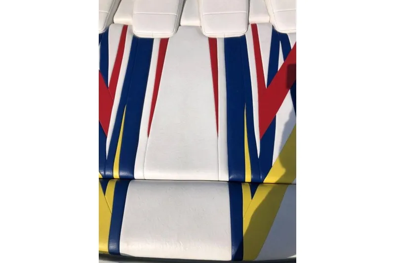 Slide: The Image of Colorful seat design of a 1998 Formula 382 FASTech boat. - 10