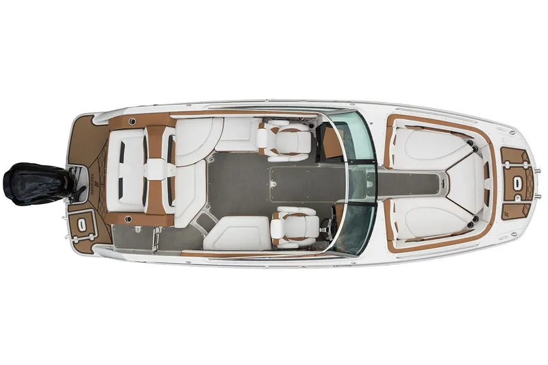 Slide: The Image of Manufacturer Provided Image: Top view of a 2017 Four Winns HD240 OB boat with spacious seating. - 19