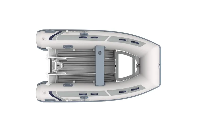 Slide: The Image of Aerial view of Highfield Classic 310 boat, 2026 model. - 7