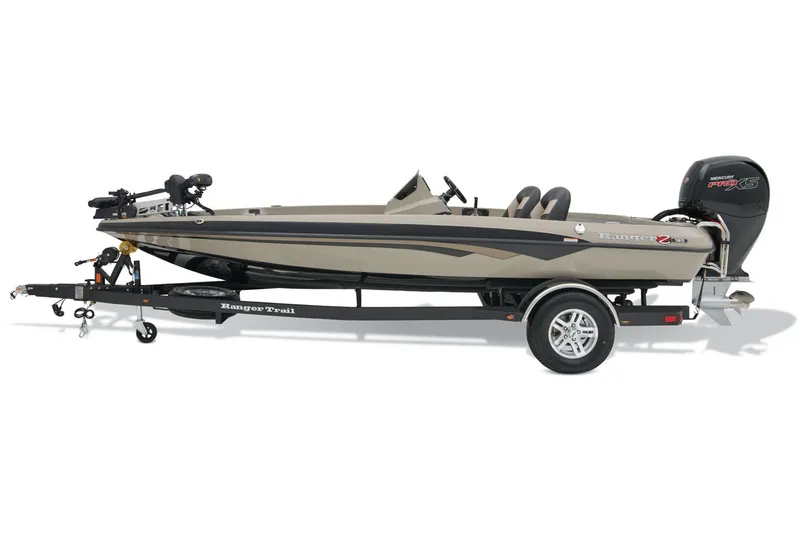 Slide: The Image of Manufacturer Provided Image: 2026 Ranger Z185 fishing boat on trailer, side view. - 25