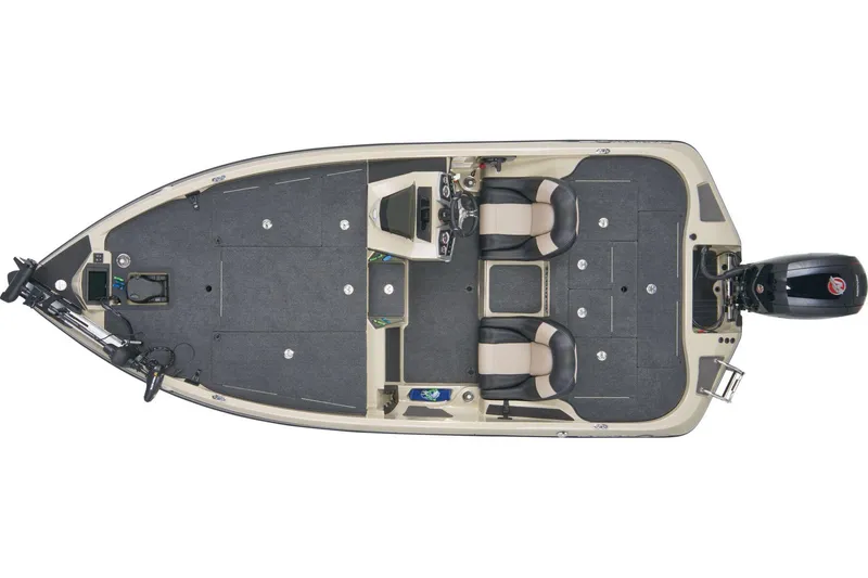Slide: The Image of Manufacturer Provided Image: 2026 Ranger Z185 boat, top view, featuring dual seats and spacious deck layout. - 27