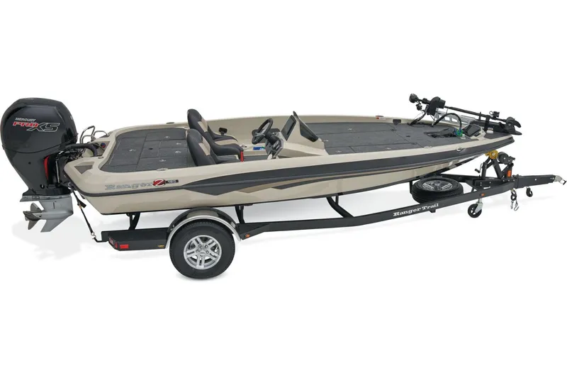 Slide: The Image of Manufacturer Provided Image: 2026 Ranger Z185 fishing boat on trailer, featuring sleek design and powerful outboard motor. - 29