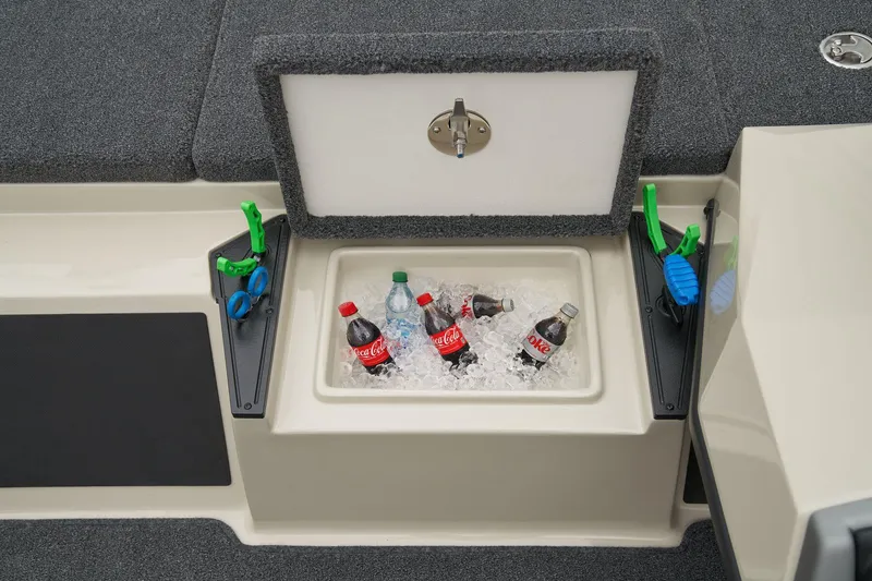 Slide: The Image of Manufacturer Provided Image: Cooler with drinks and ice on a 2026 Ranger Z185 boat. - 51