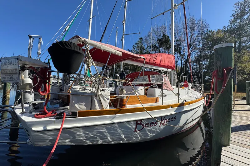 Slide: The Image of Sailboat "Bees Knees" docked, Creekmore Cutter 1997, for sale at McCotters Marina. - 6