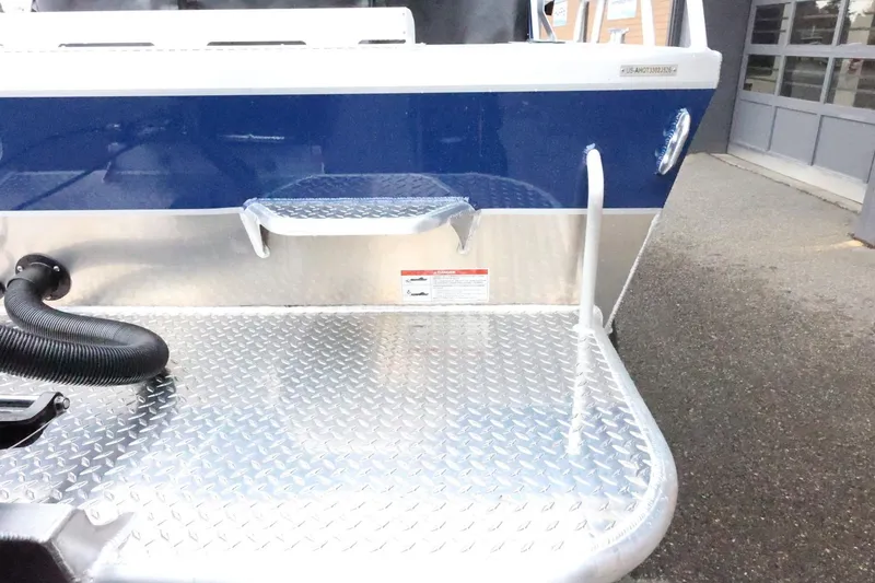 Slide: The Image of 2026 Thunder Jet 185 Luxor boat with aluminum diamond plate platform. - 10