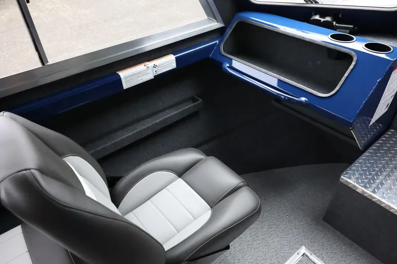 Slide: The Image of Interior of 2026 Thunder Jet 185 Luxor boat with seating and storage. - 15