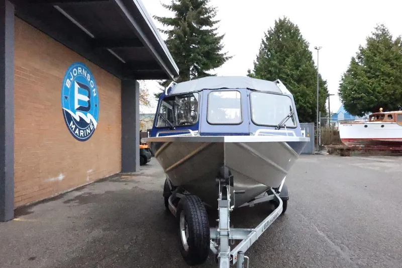 Slide: The Image of 2026 Thunder Jet 185 Luxor boat on trailer at Bjornson Marine. - 3