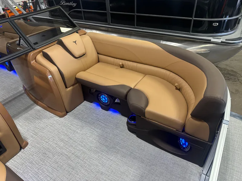 Slide: The Image of Tahoe LTZ 200HP VRB Windshield 2385 Swingback Tritoon $55995 2025 - 10