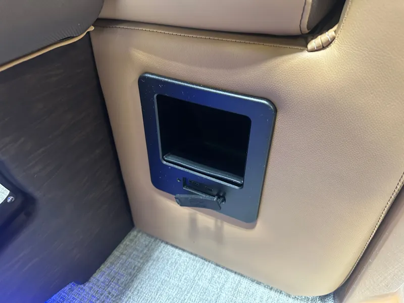 Slide: The Image of Tahoe LTZ 200HP VRB Windshield 2385 Swingback Tritoon $55995 2025 - 28