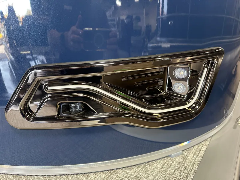 Slide: The Image of Tahoe LTZ 200HP VRB Windshield 2385 Swingback Tritoon $55995 2025 - 35