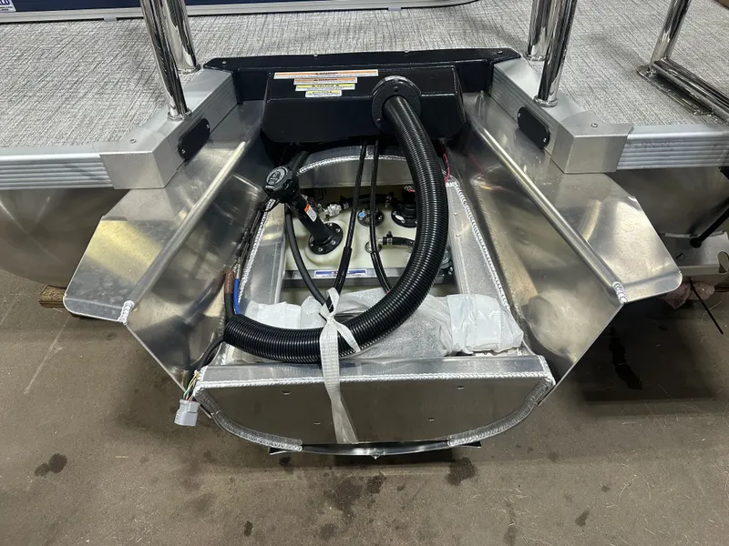 Slide: The Image of Tahoe LTZ 200HP VRB Windshield 2385 Swingback Tritoon $55995 2025 - 43