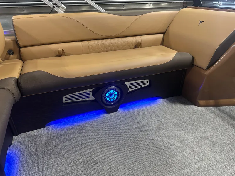 Slide: The Image of Tahoe LTZ 2385 Swingback (VRB) Windshield Tritoon & Honda 4-Stroke EFI 2025 - 26