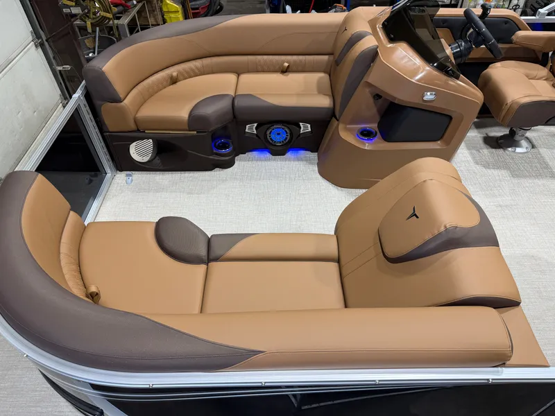 Slide: The Image of Tahoe LTZ 200HP VRL 2385 Swingback Tritoon 2025 - 2